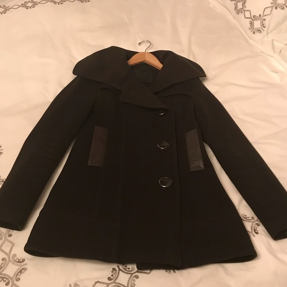 Mackage Jackets & Blazers - Mackage Pea Coat with leather pocket detail